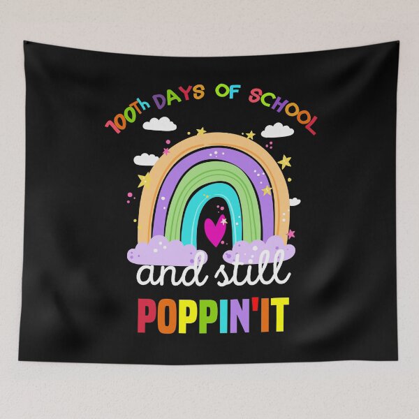 Item preview, 100 days of school and still poppin'it, funny 100 days kinder smarter shirt for kids  designed and sold by jake aff47.