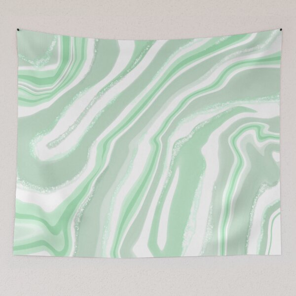 Item preview, Pestle Green Liquid Marble Effect designed and sold by ojasha.