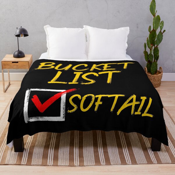 Item preview, Softail Motorcycle Bucket List Funny Graphic designed and sold by GO SHIRT-TEE.