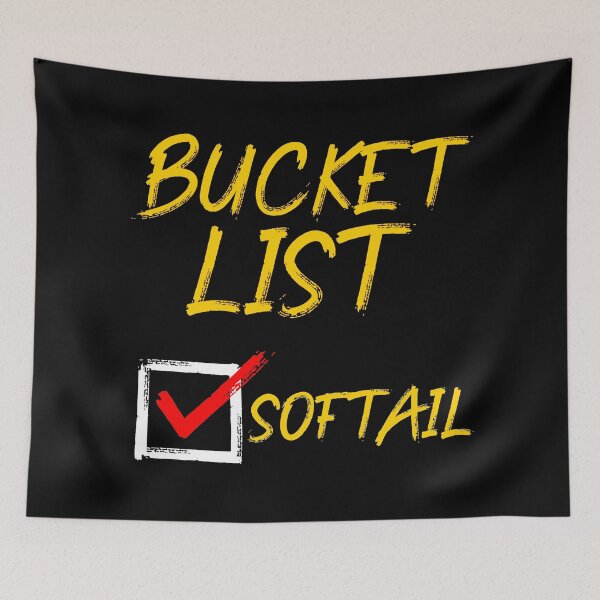 Item preview, Softail Motorcycle Bucket List Funny Graphic designed and sold by GO SHIRT-TEE.