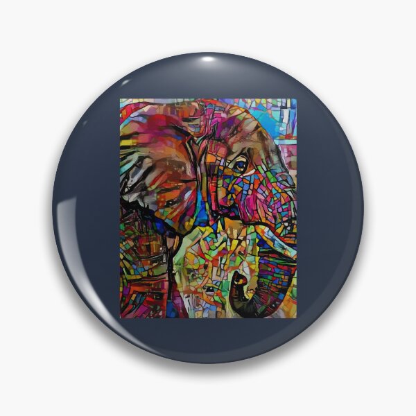 Item preview, Fantino, elephant, Lea Roche paintings Graphic  designed and sold by Vitragiidecor.