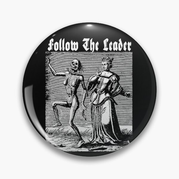 Item preview, Follow the Leader Occult Skeleton Tarot Inspired Witchcraft Black Magic Metalhead designed and sold by Reign Of Darkness.