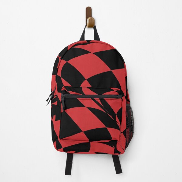 Artikelvorschau, Black and Red Distorted Checkerboard Pattern Pairs Coloro 2022 Popular Color Red Glow 013-43-37 entworfen und verkauft von ColorOfTheYears.