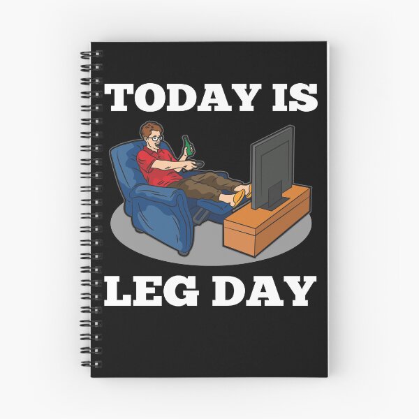 Item preview, Today Is Leg Day lazy people armchair sports joke designed and sold by Moonpie90.