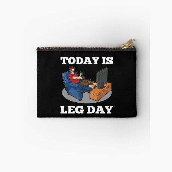 Item preview, Today Is Leg Day lazy people armchair sports joke designed and sold by Moonpie90.