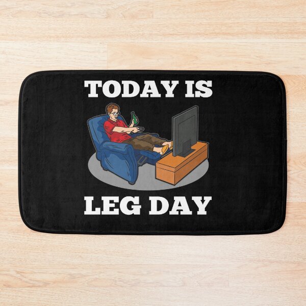 Item preview, Today Is Leg Day lazy people armchair sports joke designed and sold by Moonpie90.