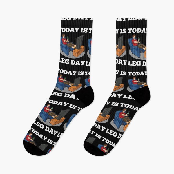 Item preview, Today Is Leg Day lazy people armchair sports joke designed and sold by Moonpie90.