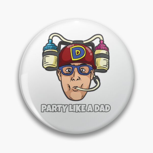 Item preview, Party Like A Dad Baby Bottle Drinking Helmet designed and sold by Moonpie90.