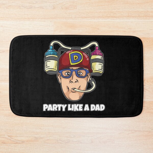 Item preview, Party Like A Dad Baby Bottle Drinking Helmet designed and sold by Moonpie90.