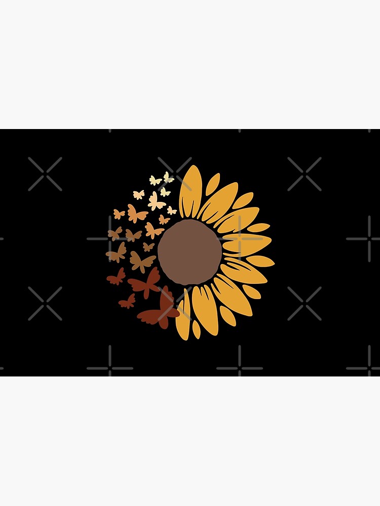 Discover Sunflower and Butterflies Laptop Sleeve