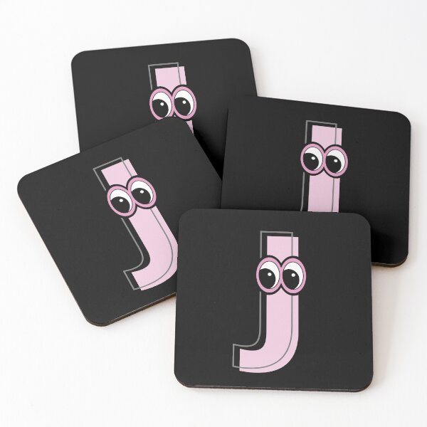 Item preview, Pink letter J with eyes designed and sold by Coffee Lifestyle.