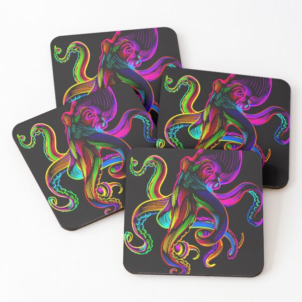 Item preview, octopus funny octopusses squids krakens sea krakens sea monster animals colorful designed and sold by teeartforyou.