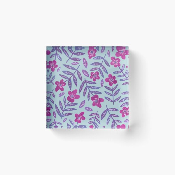 Item preview, Pink and purple very peri marbled flowers designed and sold by Kimmygowland.