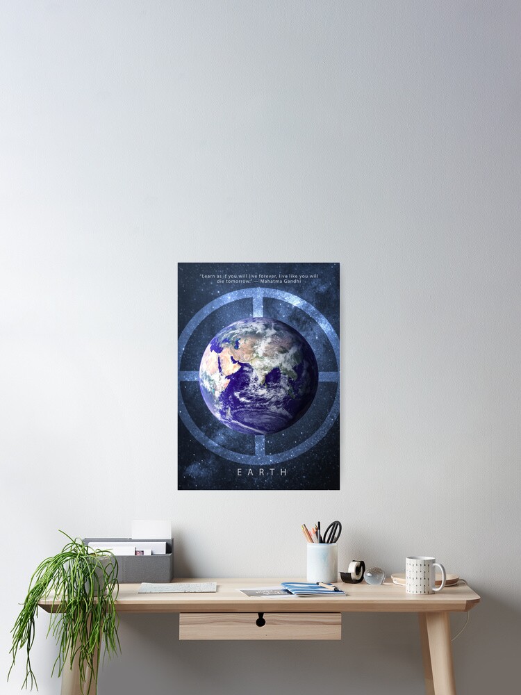 Thumbnail 2 of 3, Poster, Earth designed and sold by iamtripsy.
