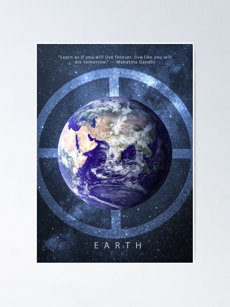 Thumbnail 1 of 3, Poster, Earth designed and sold by iamtripsy.