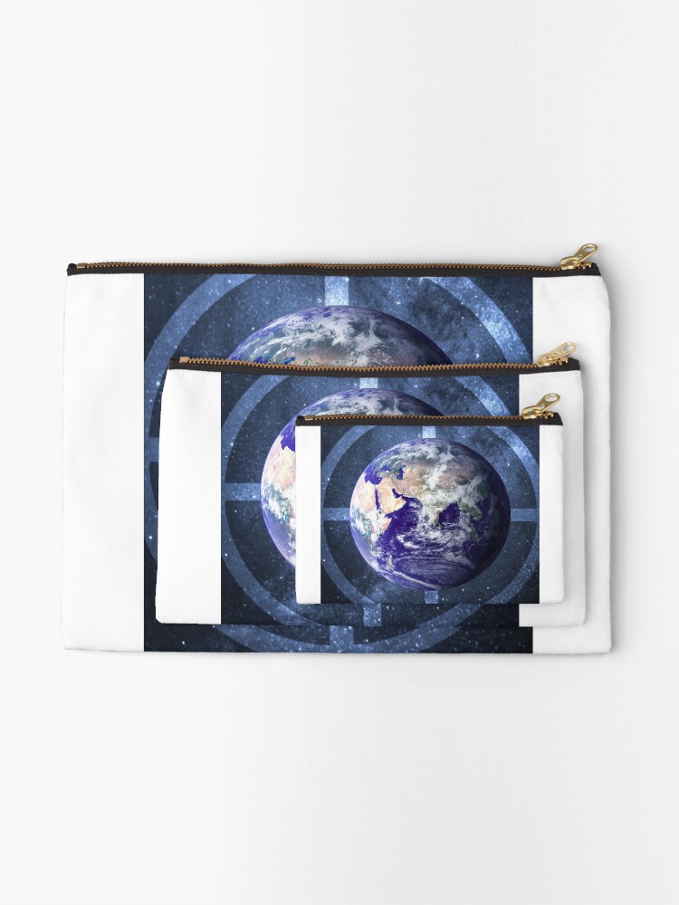 Thumbnail 2 of 4, Zipper Pouch, Earth designed and sold by iamtripsy.