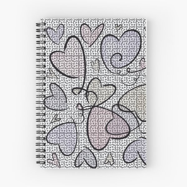 Artikelvorschau, Minimalistisches liniertes Kunstwerk mit Herzen entworfen und verkauft von Michellelanoue.