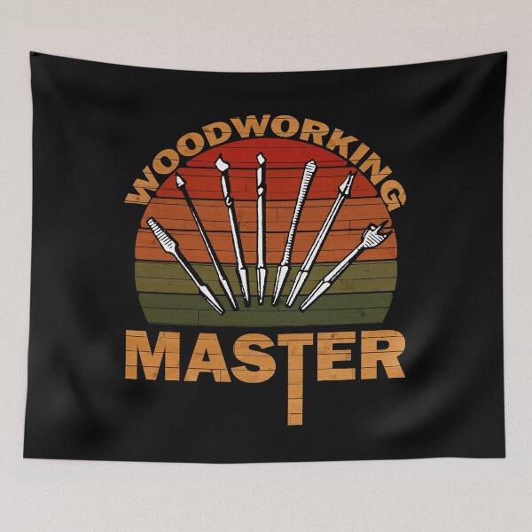 Item preview, Woodworking master black background designed and sold by Chaos-Touch.