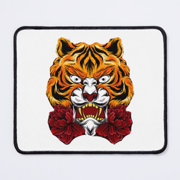 Item preview, Tiger with Red  Flower designed and sold by Ala Muk.