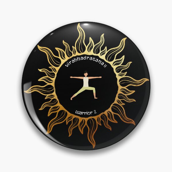 Item preview, The Sun Warrior 2 Yoga Pose designed and sold by Mindful-Designs.