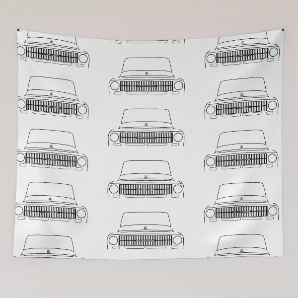 Item preview, International Harvester 1000A 1960s classic truck black outline graphic  designed and sold by soitwouldseem.