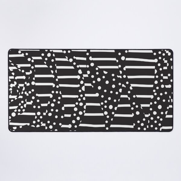 Item preview, Spots and Stripes 2 - White on Black designed and sold by LAEC-Shop.