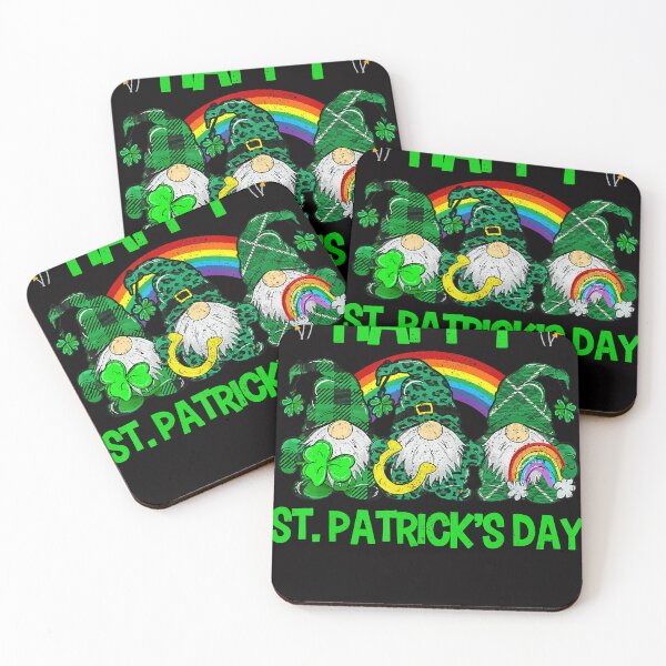 Item preview, Three Irish Gnome Leprechaun Shamrock Gnomes St Patricks Day designed and sold by JodyBoling.