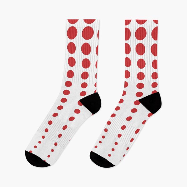 Item preview, Red and White Reduced Polka Dots Pattern Pairs Coloro 2022 Popular Color Red Glow 013-43-37 designed and sold by ColorOfTheYears.