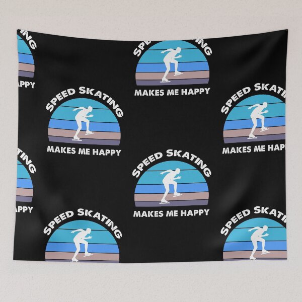 Item preview, Speed Skating Makes Me Happy, Speed Skating Fan designed and sold by SportyDogShop.