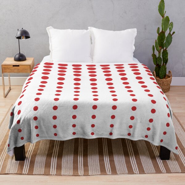 Item preview, Red and White Reduced Polka Dots Pattern Pairs Coloro 2022 Popular Color Red Glow 013-43-37 designed and sold by ColorOfTheYears.