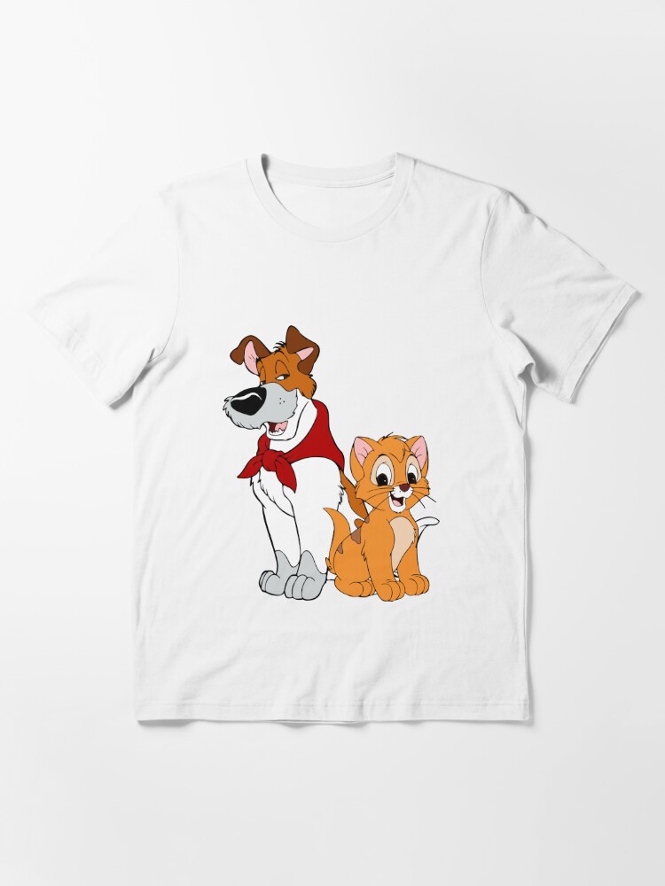 Disney Oliver & Company Dodger Why Should I Worry? V-Neck T-Shirt