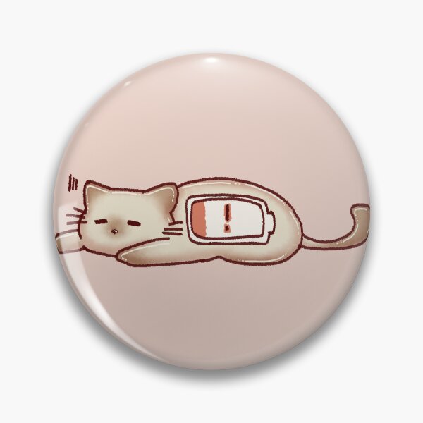Item preview, Introvert cat low battery designed and sold by Denise, Denisn't.