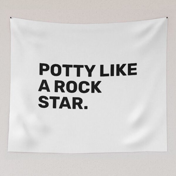 Item preview, Copy of Potty Like A Rock Star | funny designed and sold by BopleDesigns.