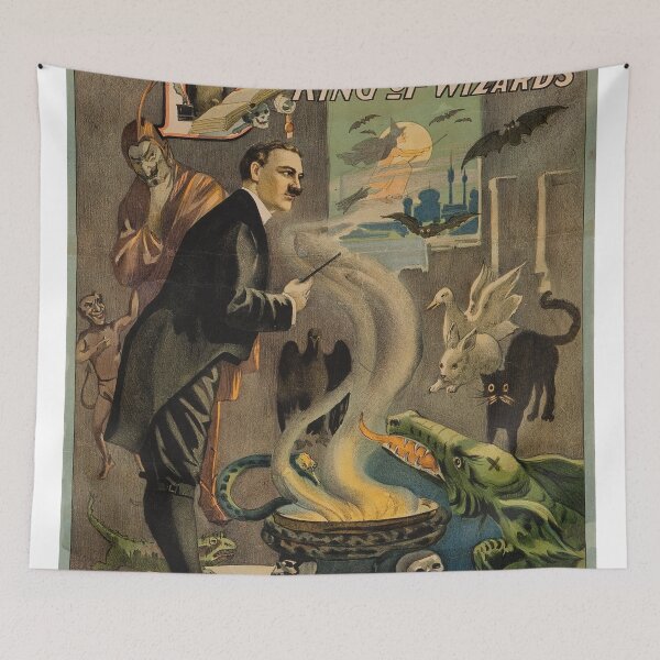 Item preview, Vintage magician poster designed and sold by Vintage Designs +.