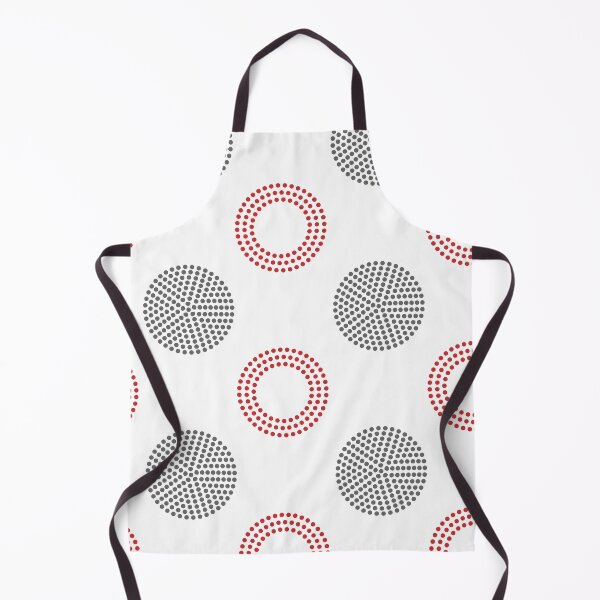 Item preview, Red Gray White Retro Circle Polka Dot Pattern Pairs Coloro 2022 Popular Color Red Glow 013-43-37 designed and sold by ColorOfTheYears.