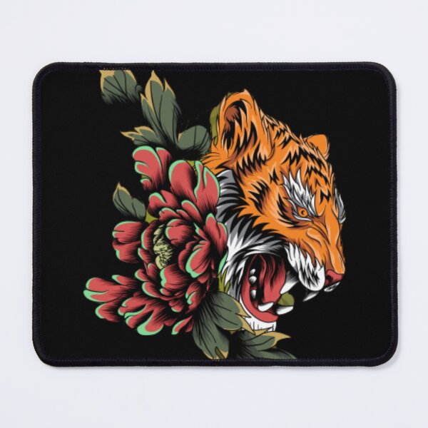 Item preview, Tiger with Red Flower designed and sold by Ala Muk.