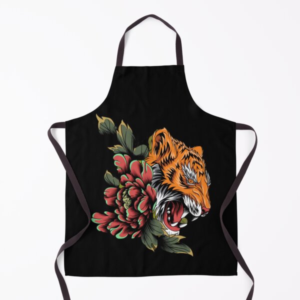 Item preview, Tiger with Red Flower designed and sold by Ala Muk.
