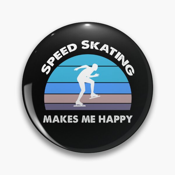 Item preview, Speed Skating Makes Me Happy, Speed Skating Fan designed and sold by SportyDogShop.