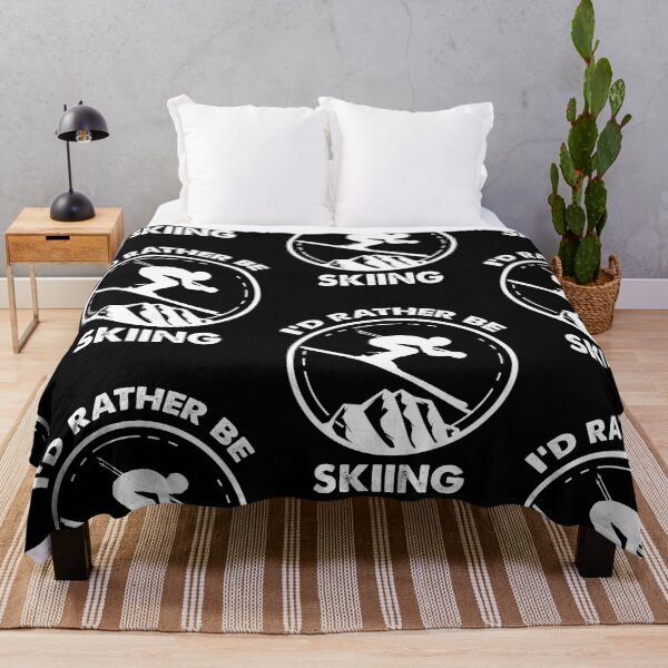 Item preview, Id Rather Be Skiing, Easily Distracted By Skiing designed and sold by SportyDogShop.