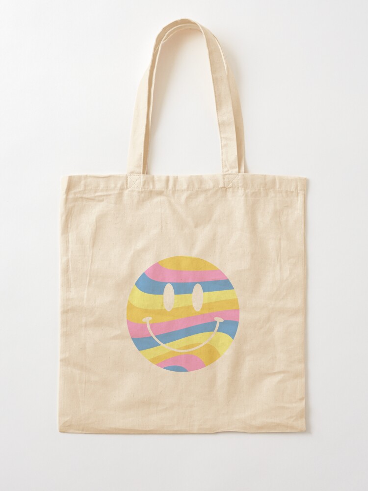 Smiley tote bag sale