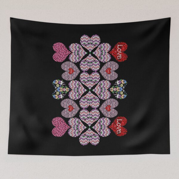 Item preview,  Floral Hearts Ornament - Cute Vintage Pop Art Valentines Day designed and sold by r-silver.