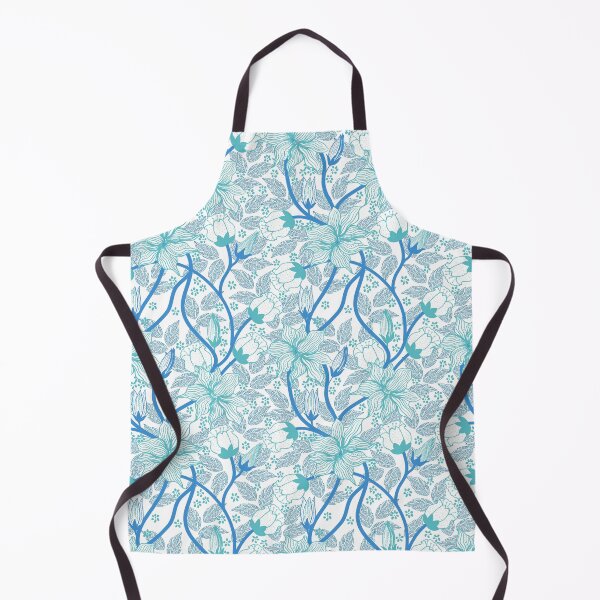 Item preview, Preppy Room Decor - Chinoiserie Blue Teal Floral Pattern designed and sold by Shop Your Aesthetic.