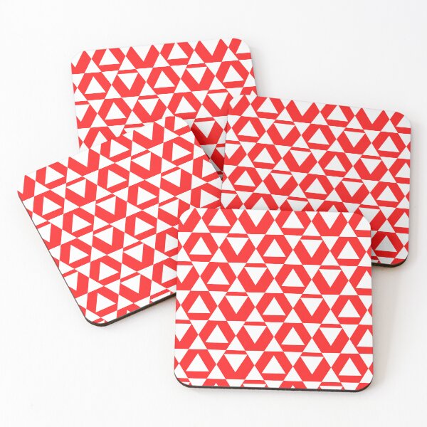 Item preview, geometric Red Triangle pattern designed and sold by THEDESIGNERTTY.