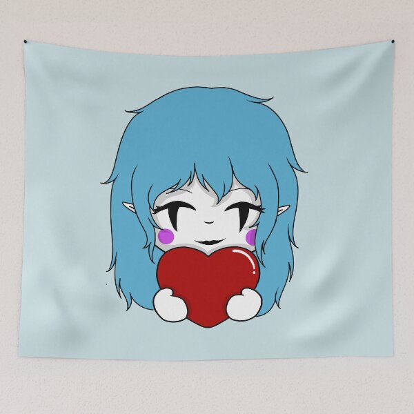 Item preview, candy cane valentine chibi designed and sold by EveryCuteThings.