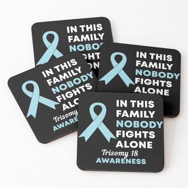 Item preview, In This Family Nobody Fights Alone Trisomy 18 Awareness designed and sold by Color-Sparkle.