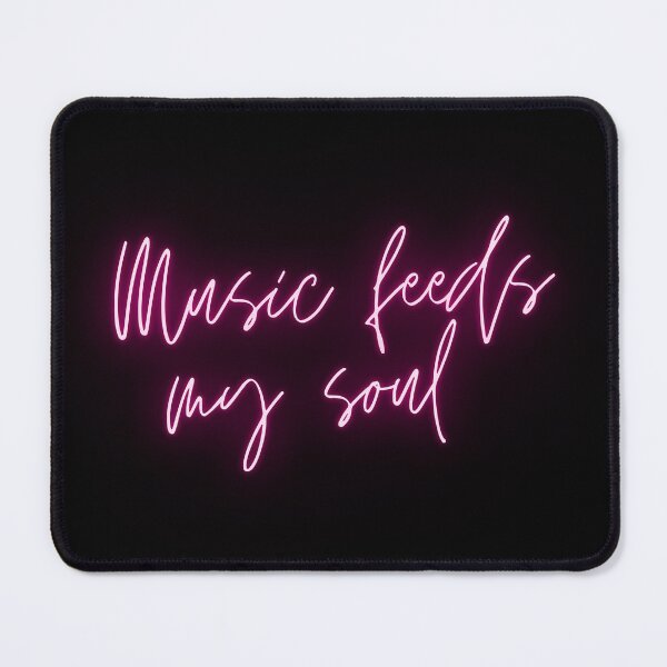 Item preview, Music Feeds My Soul Glowing Pink For Glowing Musicians And Music Lovers - Music Feeds My Soul designed and sold by Funwithmusic.