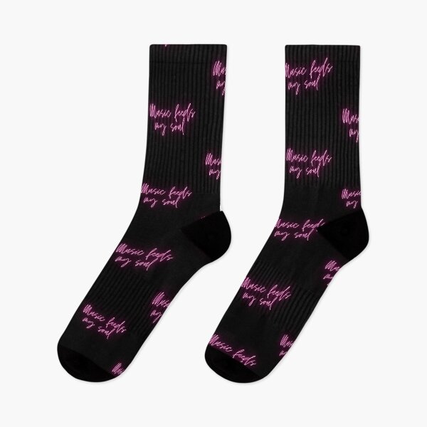 Item preview, Music Feeds My Soul Glowing Pink For Glowing Musicians And Music Lovers - Music Feeds My Soul designed and sold by Funwithmusic.