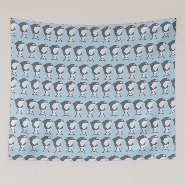 Item preview, Sharks in the light blue Beautiful Sharks Pattern designed and sold by SeemDev786.