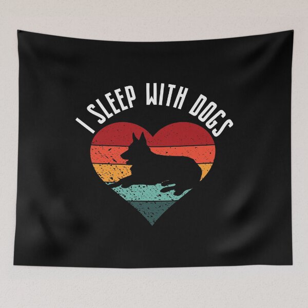 Item preview, Vintage Sunset I Sleep With Dogs Gift for Dog Lovers Pet, German Shepherd Gifts designed and sold by OUSSAMAVIP.