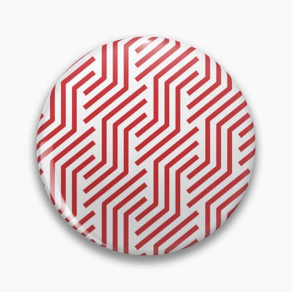 Item preview, Red and White Tessellation Line Pattern 21 Pairs Coloro 2022 Popular Color Red Glow 013-43-37 designed and sold by ColorOfTheYears.